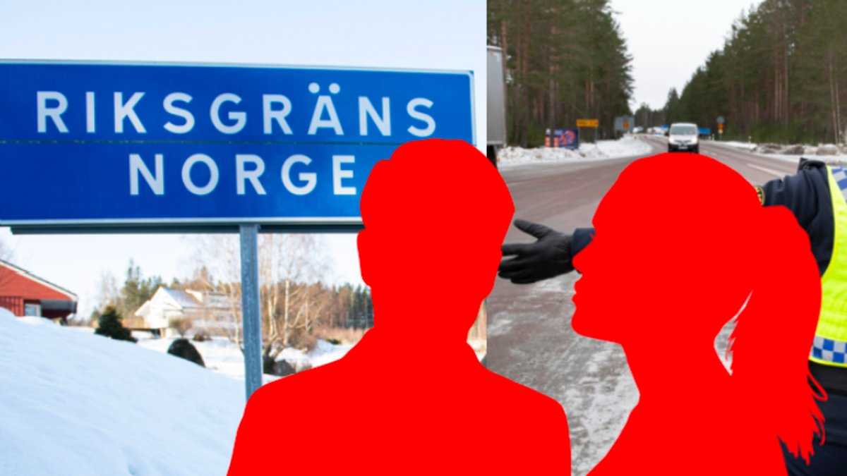 En kvinna gömde sig i bagageutrymmet för att undkomma covid-kontroll vid norska gränsen.